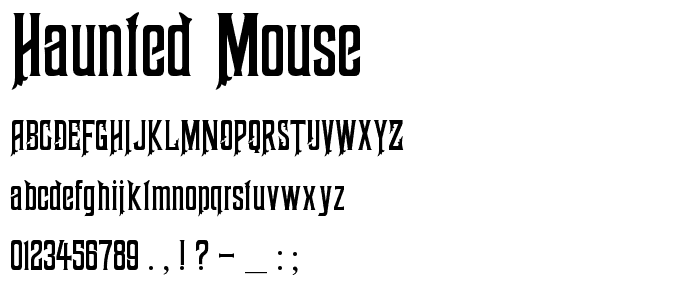 Haunted Mouse font